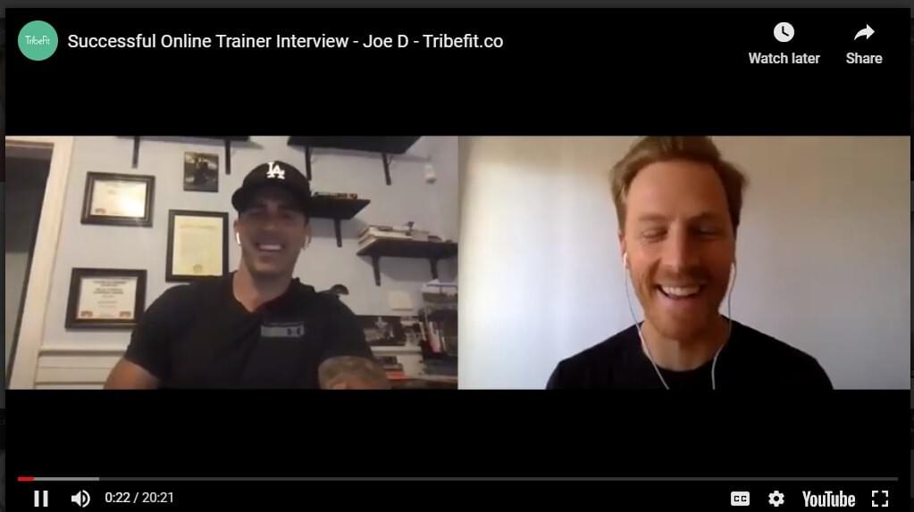 Successful Online Trainer Interview - Joe D - Tribefit.co