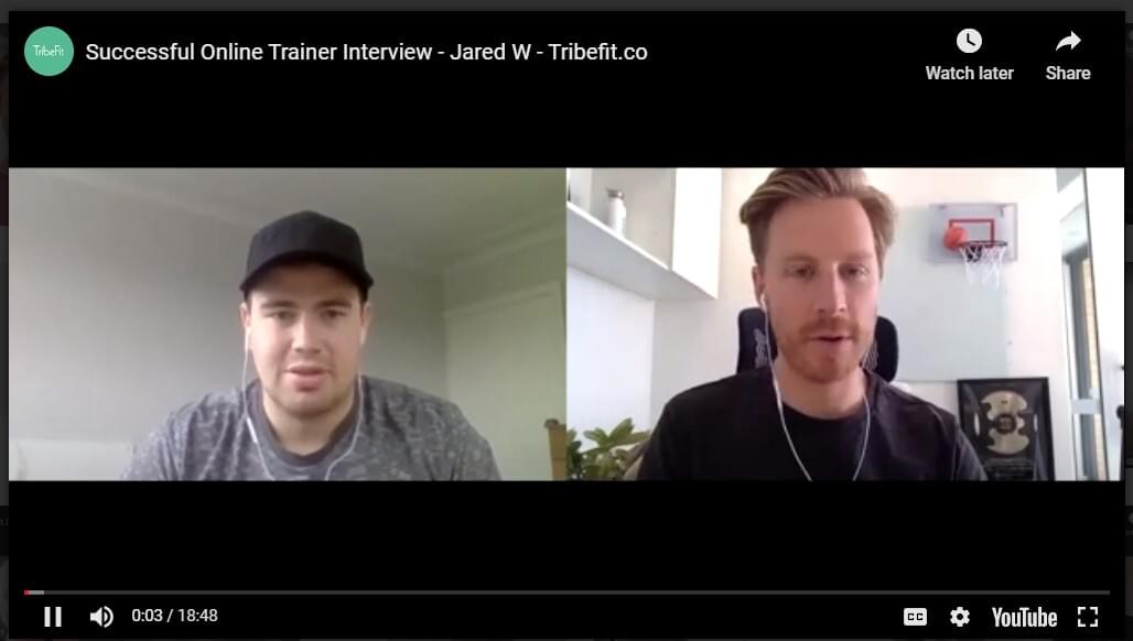 Successful Online Trainer Interview - Jared W - Tribefit.co
